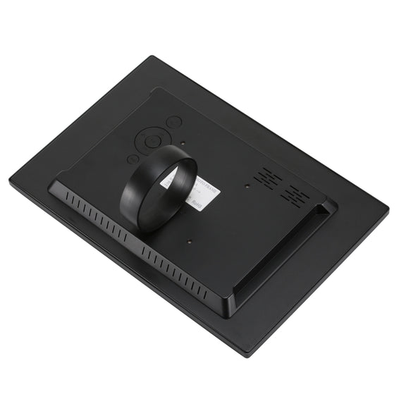 HSD1202 12.1 inch 1280x800 High Resolution Display Digital Photo Frame with Holder and Remote Control, Support SD / MMC / MS Card / USB Port, EU Plug(Black)