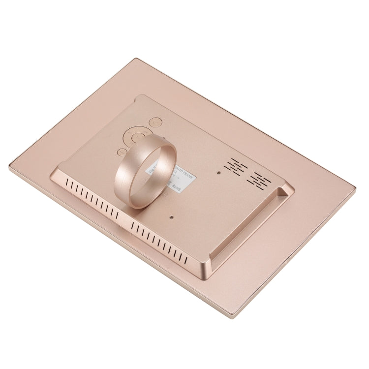HSD1202 12.1 inch 1280x800 High Resolution Display Digital Photo Frame with Holder and Remote Control, Support SD / MMC / MS Card / USB Port, US Plug(Gold) - 11-15 inch by PMC TechLife | Online Shopping South Africa | PMC TechLife | Buy Now Pay Later Mobicred