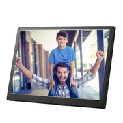 HSD1202 12.1 inch 1280x800 High Resolution Display Digital Photo Frame with Holder and Remote Control, Support SD / MMC / MS Card / USB Port, UK Plug(Black)