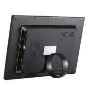 HSD1202 12.1 inch 1280x800 High Resolution Display Digital Photo Frame with Holder and Remote Control, Support SD / MMC / MS Card / USB Port, US Plug(Black)