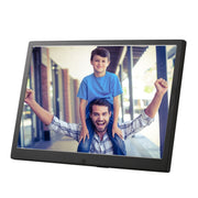 HSD1303 13.3 inch LED 1280x800 High Resolution Display Digital Photo Frame with Holder and Remote Control, Support SD / MMC / MS Card / USB Port, EU Plug(Black)
