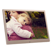 HSD1303 13.3 inch LED 1280x800 High Resolution Display Digital Photo Frame with Holder and Remote Control, Support SD / MMC / MS Card / USB Port, US Plug(Gold)