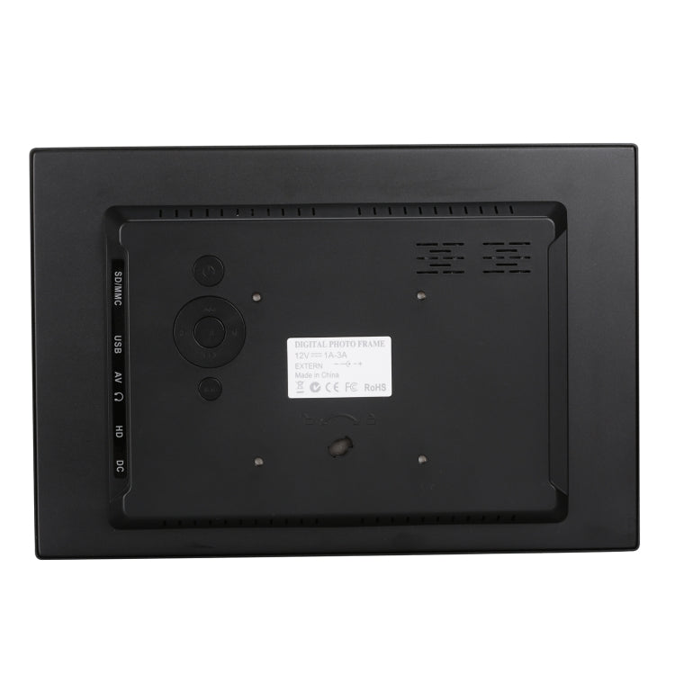 HSD1504 15.4 inch LED 1280x800 High Resolution Display Digital Photo Frame with Holder and Remote Control, Support SD / MMC / MS Card / USB Port, UK Plug(Black)