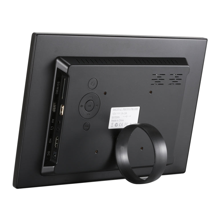 HSD1504 15.4 inch LED 1280x800 High Resolution Display Digital Photo Frame with Holder and Remote Control, Support SD / MMC / MS Card / USB Port, US Plug(Black)