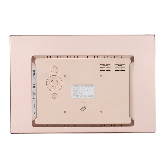 HSD1504 15.4 inch LED 1280x800 High Resolution Display Digital Photo Frame with Holder and Remote Control, Support SD / MMC / MS Card / USB Port, US Plug(Gold)