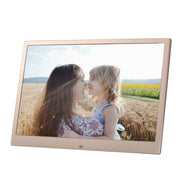 HSD1504 15.4 inch LED 1280x800 High Resolution Display Digital Photo Frame with Holder and Remote Control, Support SD / MMC / MS Card / USB Port, US Plug(Gold)