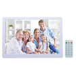 13 inch LED Display Digital Photo Frame with Holder & Remote Control, Allwinner F16, Support SD / MS / MMC Card and USB(White) - 11-15 inch by PMC TechLife | Online Shopping South Africa | PMC TechLife | Buy Now Pay Later Mobicred