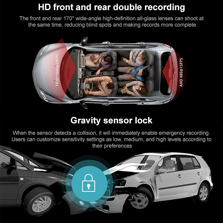 Anytek N8 1080P 4.5 inch IPS Screen Car DVR Driving Recorder - free shipping - PMC Jewellery - Order now!