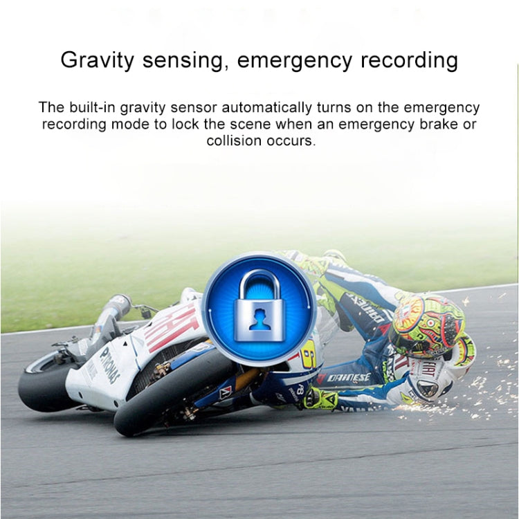 4 inch HD WIFI Dual Lens 1080P Waterproof Motorcycle Driving Recorder - Electrical Instruments by PMC TechLife | Online Shopping South Africa | PMC TechLife | Buy Now Pay Later Mobicred