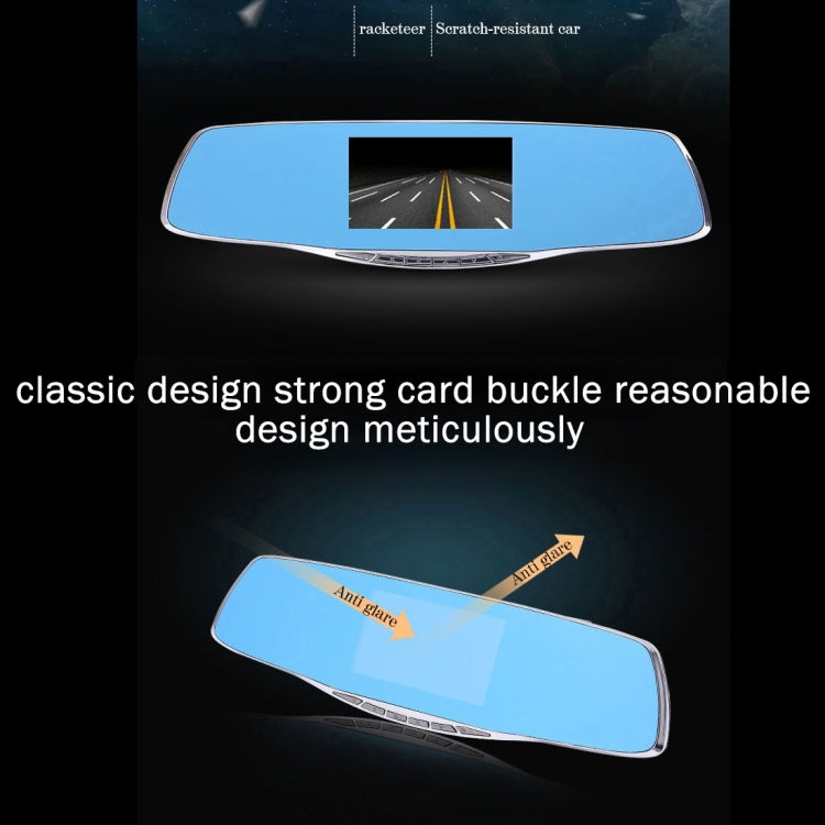 G835 HD 1080P 4.3 inch Screen Display Rearview Mirror Vehicle DVR, Generalplus 2248, 2 Cameras 170 Degree Wide Angle Viewing, Support HDR Recording / Motion Detection Function - Car DVRs by PMC TechLife | Online Shopping South Africa | PMC TechLife | Buy Now Pay Later Mobicred