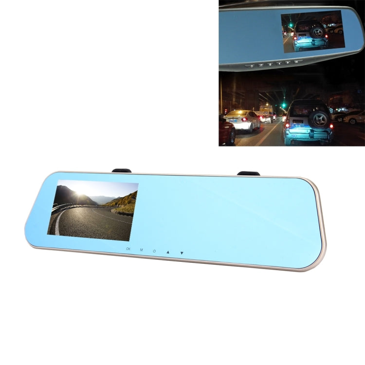Left Screen Display Rearview Mirror Vehicle DVR, Allwinner Programs, 2 x Cameras 1080P HD 140 Degree Wide Angle Viewing, Support GPS Port/ Motion Detection / Night Vision / TF Card / G-Sensor - Car DVRs by PMC TechLife | Online Shopping South Africa | PMC TechLife | Buy Now Pay Later Mobicred