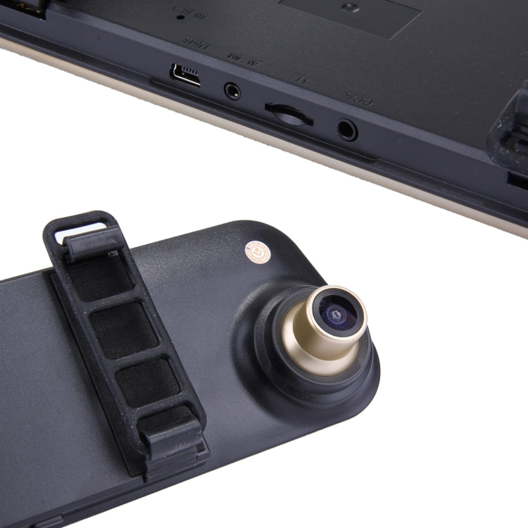 Left Screen Display Rearview Mirror Vehicle DVR, Allwinner Programs, 2 x Cameras 1080P HD 140 Degree Wide Angle Viewing, Support GPS Port/ Motion Detection / Night Vision / TF Card / G-Sensor - Car DVRs by PMC TechLife | Online Shopping South Africa | PMC TechLife | Buy Now Pay Later Mobicred