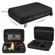 PULUZ 53 in 1 Accessories Total Ultimate Combo Kits with EVA Case (Chest Strap + Suction Cup Mount + 3-Way Pivot Arms + J-Hook Buckle + Wrist Strap + Helmet Strap + Extendable Monopod + Surface Mounts ...  for GoPro, Insta360, DJI and Other Action Cameras