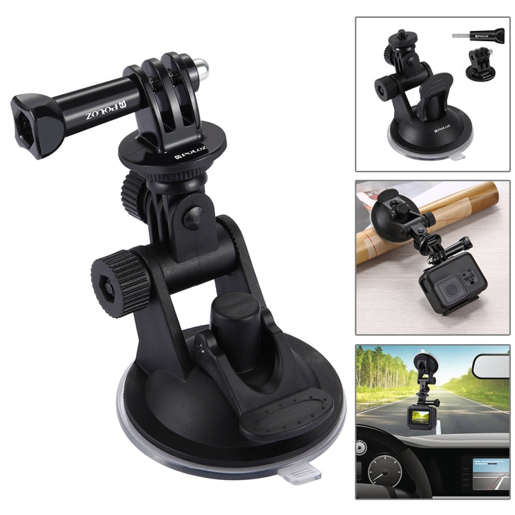 PULUZ 53 in 1 Accessories Total Ultimate Combo Kits with EVA Case (Chest Strap + Suction Cup Mount + 3-Way Pivot Arms + J-Hook Buckle + Wrist Strap + Helmet Strap + Extendable Monopod + Surface Mounts ...  for GoPro, Insta360, DJI and Other Action Cameras