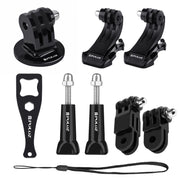 PULUZ 20 in 1 Accessories Combo Kits with EVA Case (Chest Strap + Head Strap + Suction Cup Mount + 3-Way Pivot Arm + J-Hook Buckles + Extendable Monopod + Tripod Adapter + Bobber Hand Grip + Storage B ...  for GoPro, Insta360, DJI and Other Action Cameras