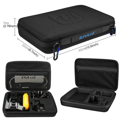 PULUZ 20 in 1 Accessories Combo Kits with EVA Case (Chest Strap + Head Strap + Suction Cup Mount + 3-Way Pivot Arm + J-Hook Buckles + Extendable Monopod + Tripod Adapter + Bobber Hand Grip + Storage B ...  for GoPro, Insta360, DJI and Other Action Cameras - free shipping - PMC Jewellery - Order now!