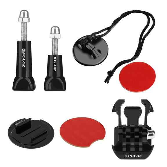 PULUZ 14 in 1 Surfing Accessories Combo Kits (Bobber Hand Grip + Floaty Sponge + Quick Release Buckle + Surf Board Mount + Floating Wrist Strap + Safety Tethers Strap + Storage Bag ) for GoPro, Insta360, DJI and Other Action Cameras