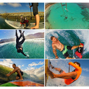 PULUZ 14 in 1 Surfing Accessories Combo Kits (Bobber Hand Grip + Floaty Sponge + Quick Release Buckle + Surf Board Mount + Floating Wrist Strap + Safety Tethers Strap + Storage Bag ) for GoPro, Insta360, DJI and Other Action Cameras