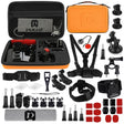 PULUZ 45 in 1 Accessories Ultimate Combo Kits with Orange EVA Case (Chest Strap + Suction Cup Mount + 3-Way Pivot Arms + J-Hook Buckle + Wrist Strap + Helmet Strap + Surface Mounts + Tripod Adapter +  ...  for GoPro, Insta360, DJI and Other Action Cameras -  by PULUZ | Online Shopping South Africa | PMC TechLife | Buy Now Pay Later Mobicred