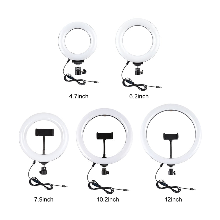 PULUZ 6.2 inch 16cm USB 3 Modes Dimmable LED Ring Vlogging Photography Video Lights + Desktop Tripod Holder with Cold Shoe Tripod Ball Head - Ring Light by PULUZ | Online Shopping South Africa | PMC TechLife | Buy Now Pay Later Mobicred