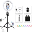 PULUZ 11.8 inch 30cm RGB Light 1.1m Tripod Mount Dimmable LED Ring Vlogging Selfie Photography Video Lights Live Broadcast Kits with Cold Shoe Tripod Ball Head & Phone Clamp(AU Plug) - free shipping - PMC TechLife - Order now!