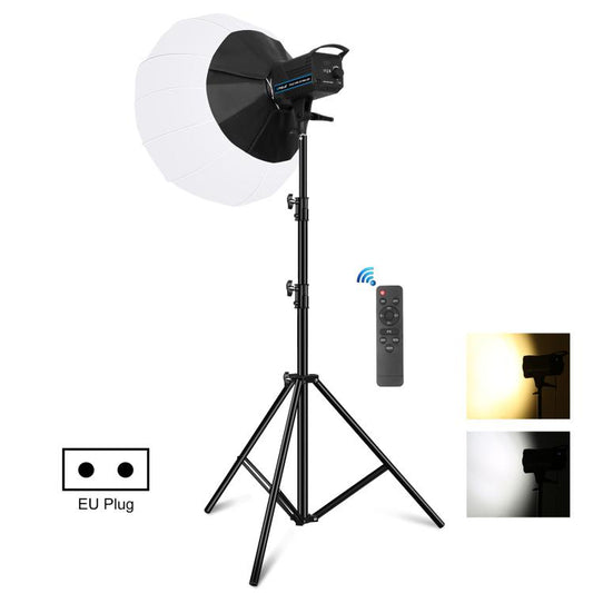 PULUZ 220V 120W Studio Video Light + 2.8m Light Holder + 65cm Foldable Lantern Softbox Photography Kit(EU Plug) - free shipping - PMC Jewellery - Order now!