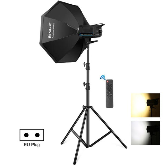 PULUZ 120W Photo Studio Strobe Flash Light Kit with Softbox Reflector & Tripod(EU Plug) - free shipping - PMC Jewellery - Order now!