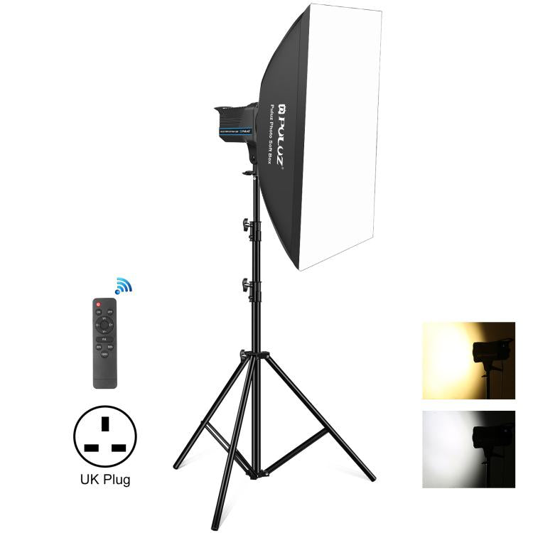 PULUZ 120W Photo Studio Strobe Flash Light Kit with Softbox Reflector & Tripod(UK Plug) - free shipping - PMC TechLife - Order now!