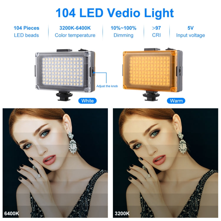 PULUZ Live Broadcast Smartphone Video Light Vlogger Kits with LED Light + Tripod Mount + Phone Clamp Holder(Black) - free shipping - PMC Jewellery - Order now!