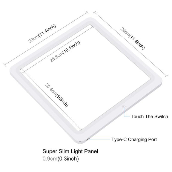 PULUZ 30cm Folding Ring Light Photo Lighting Studio Shooting Tent Box with Shadowless Light Panel