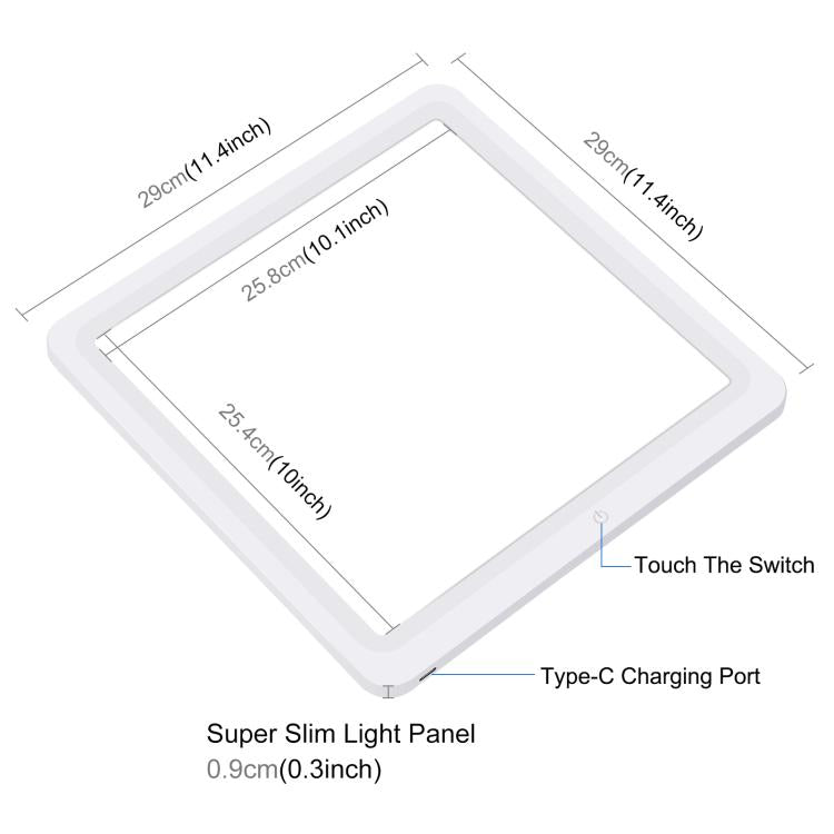 PULUZ 30cm Folding Ring Light Photo Lighting Studio Shooting Tent Box with Shadowless Light Panel