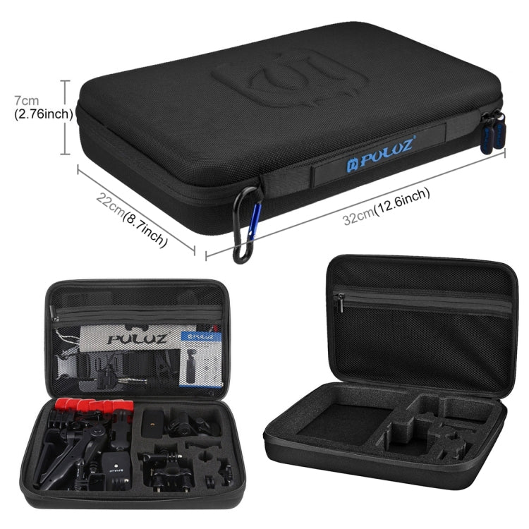 PULUZ 43 in 1 Accessories Total Ultimate Combo Kits for DJI Osmo Pocket with EVA Case (Chest Strap + Wrist Strap + Suction Cup Mount + 3-Way Pivot Arms + J-Hook Buckle + Grip Tripod Mount + Surface Mo ... orage Bag + Rec-mounts + Handlebar Mount + Wrench) -  by PULUZ | Online Shopping South Africa | PMC Jewellery | Buy Now Pay Later Mobicred