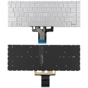 For HP Pavilion X360 14S-DK 14S-DP 14S-DQ 14S-CR 14s-CF 14-CE 14-CF 14S-DF/DK 14-CK 14-CD 14-CM 14S-DR 14S-fr US Version Keyboard with Backlight (Silver)
