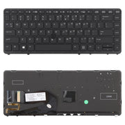 For HP EliteBook 840 G1 / 850 G1 US Version Keyboard with Backlight and Pointing (Black)