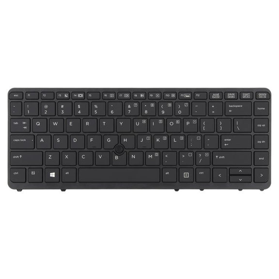 For HP EliteBook 840 G1 / 850 G1 US Version Keyboard with Backlight and Pointing (Black)