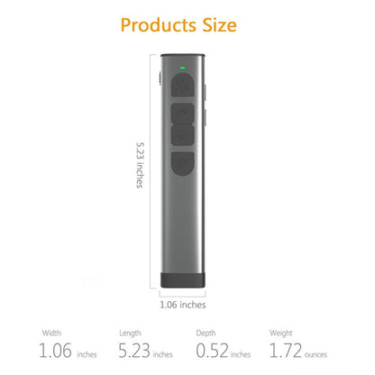 Doosl Dsit038 2.4GHz Wireless Presenter PowerPoint Clicker Representation Remote Control Green Laser Pointer, Control Distance: 100m - free shipping - PMC Jewellery - Order now!