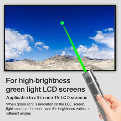 Doosl Dsit038 2.4GHz Wireless Presenter PowerPoint Clicker Representation Remote Control Green Laser Pointer, Control Distance: 100m - free shipping - PMC Jewellery - Order now!