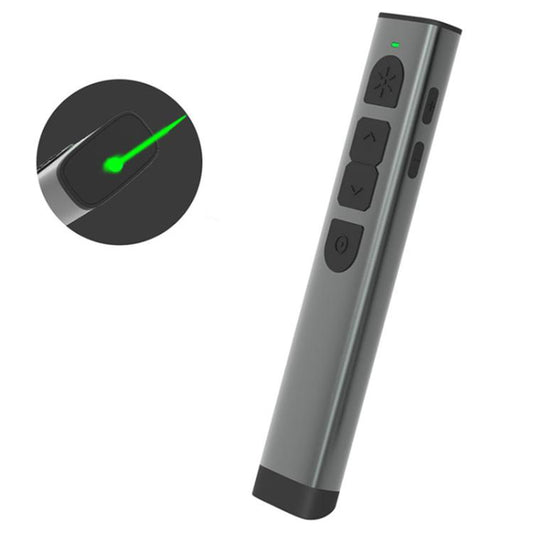 Doosl Dsit038 2.4GHz Wireless Presenter PowerPoint Clicker Representation Remote Control Green Laser Pointer, Control Distance: 100m - free shipping - PMC Jewellery - Order now!