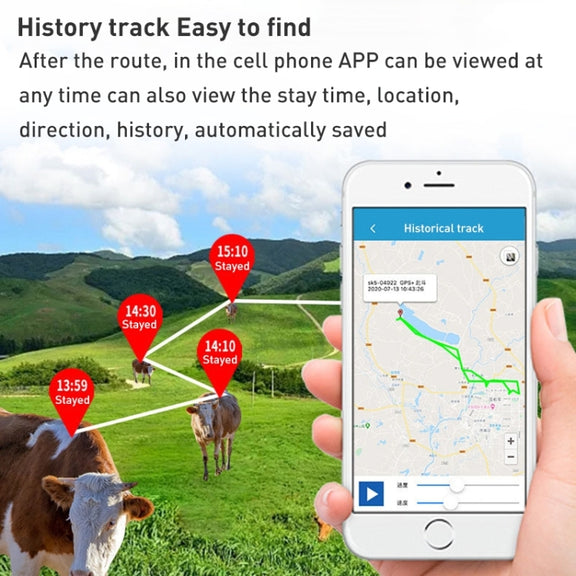 4G EU Version Intelligent Water-resistant GPS Pet Tracker Solar Energy Cattle Sheep Position Locator