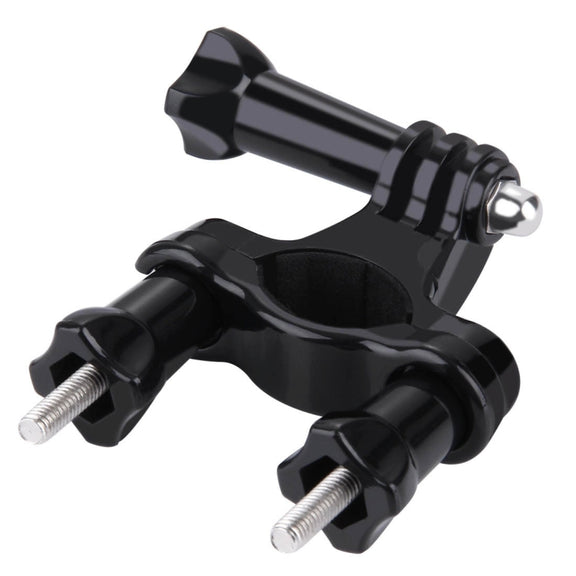PULUZ Universal Bike Motorcycle Handlebar Mount with Screw for PULUZ Action Sports Cameras Jaws Flex Clamp Mount for GoPro, Insta360, DJI and Other Action Cameras(Black)