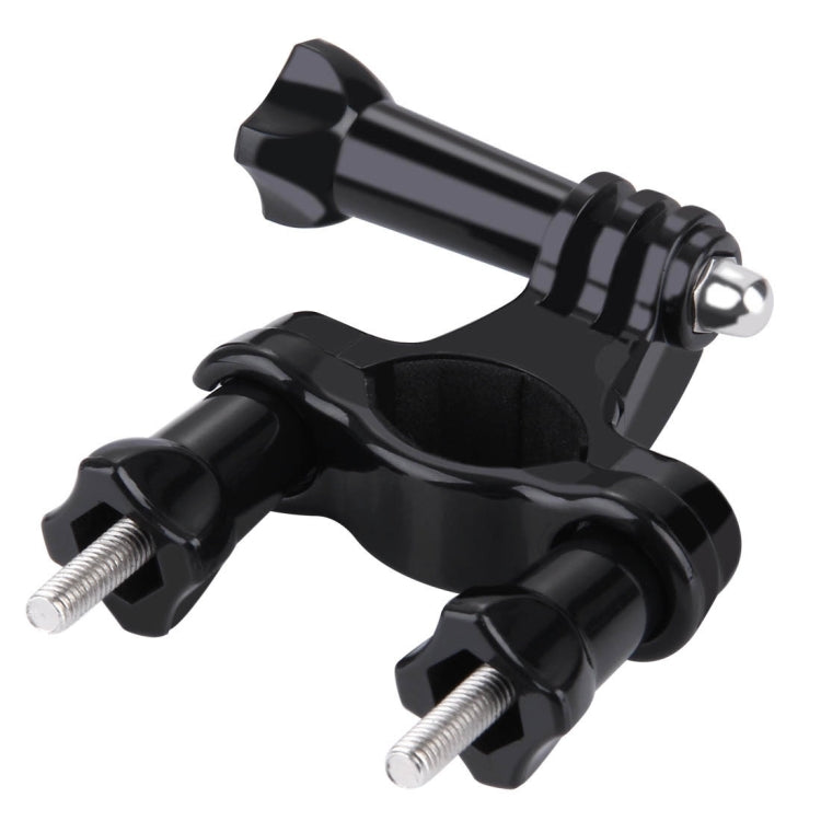 PULUZ Universal Bike Motorcycle Handlebar Mount with Screw for PULUZ Action Sports Cameras Jaws Flex Clamp Mount for GoPro, Insta360, DJI and Other Action Cameras(Black)