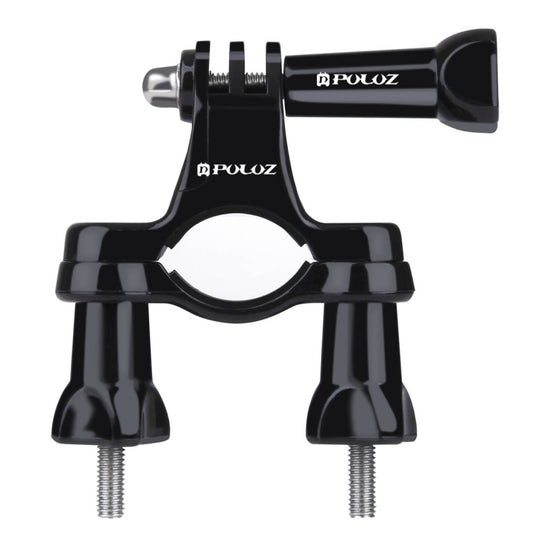 PULUZ Universal Bike Motorcycle Handlebar Mount with Screw for PULUZ Action Sports Cameras Jaws Flex Clamp Mount for GoPro, Insta360, DJI and Other Action Cameras(Black) - Bicycle Handlebar Mount by PULUZ | Online Shopping South Africa | PMC Jewellery | Buy Now Pay Later Mobicred