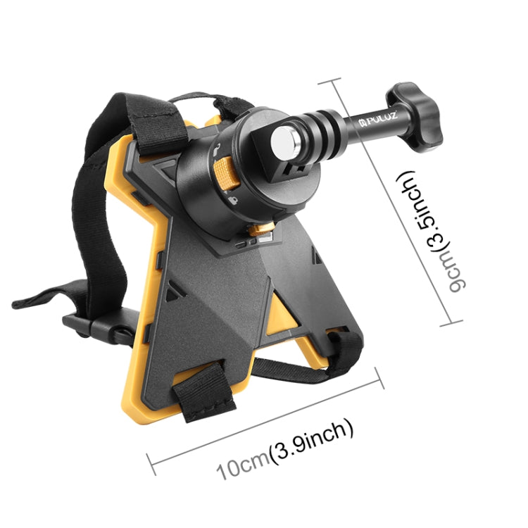 PULUZ Magnetic Quick Release Motorcycle Helmet Chin Strap Mount (Black) - Helmet Mount by PULUZ | Online Shopping South Africa | PMC TechLife | Buy Now Pay Later Mobicred