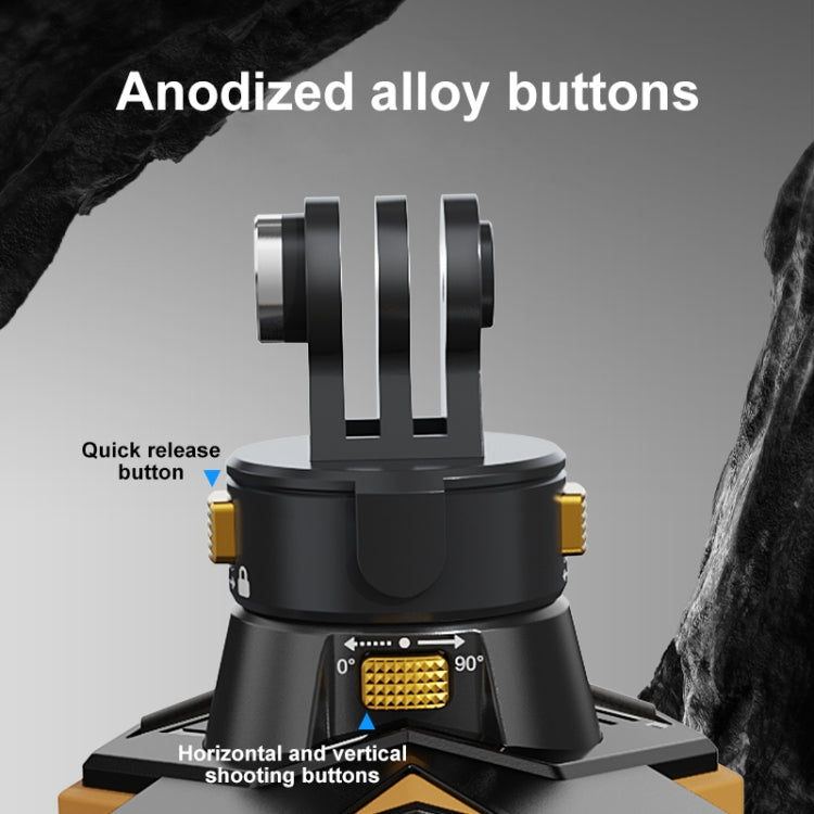 PULUZ Magnetic Quick Release Motorcycle Helmet Chin Strap Mount (Black) - Helmet Mount by PULUZ | Online Shopping South Africa | PMC TechLife | Buy Now Pay Later Mobicred