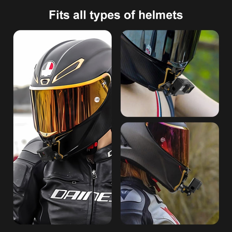 PULUZ Magnetic Quick Release Motorcycle Helmet Chin Strap Mount (Black) - Helmet Mount by PULUZ | Online Shopping South Africa | PMC TechLife | Buy Now Pay Later Mobicred