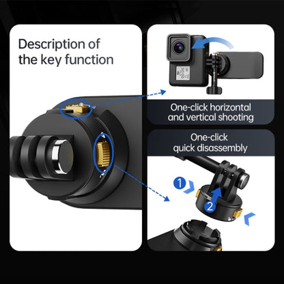PULUZ Magnetic Quick Release Backpack Strap Clip (Black) - free shipping - PMC Jewellery - Order now!