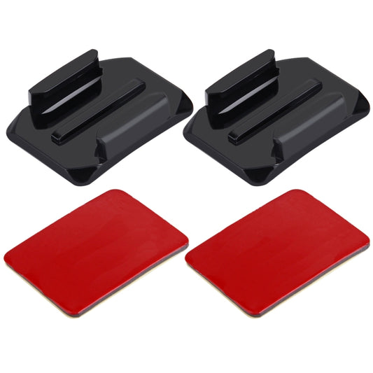 PULUZ 2 Curved Surface Mounts + 2 Adhesive Mount Stickers for PULUZ Action Sports Cameras Jaws Flex Clamp Mount for GoPro, Insta360, DJI and Other Action Cameras - Connection Mount by PULUZ | Online Shopping South Africa | PMC Jewellery | Buy Now Pay Later Mobicred
