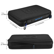 PULUZ Water-resistant Carrying and Travel Case for GoPro, Insta360, DJI and Other Action Cameras Accessories, Large Size: 32cm x 22cm x 7cm