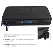 PULUZ Water-resistant Carrying and Travel Case for GoPro, Insta360, DJI and Other Action Cameras Accessories, Large Size: 32cm x 22cm x 7cm