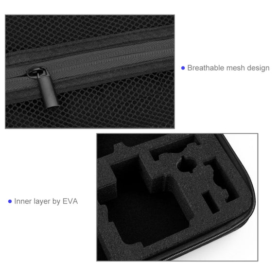 PULUZ Water-resistant Carrying and Travel Case for GoPro, Insta360, DJI and Other Action Cameras Accessories, Large Size: 32cm x 22cm x 7cm